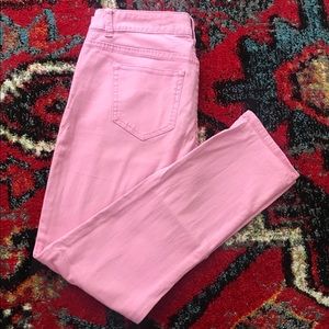 Pink stretchy jeans